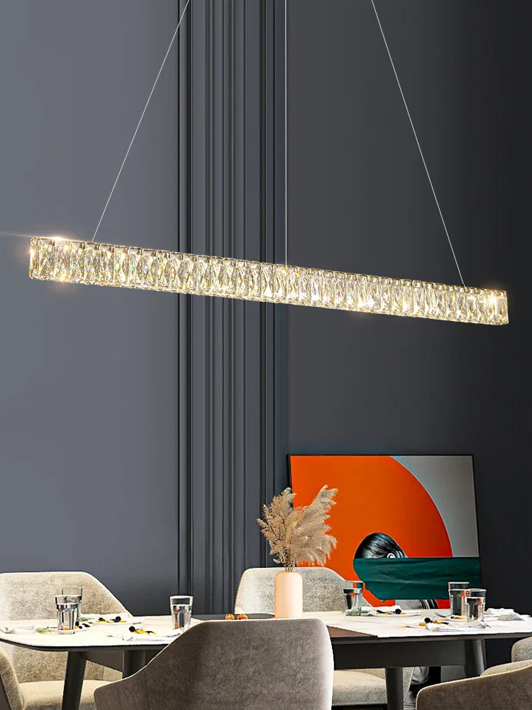 Afralia™ Luxury Crystal Chandelier for High-End Dining Tables by Italian Designer