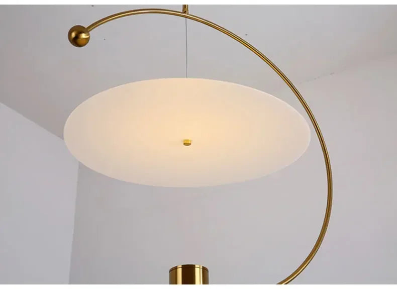 Afralia™ Gold Iron Painted LED Pendant Light for Home Decor and Dining Room