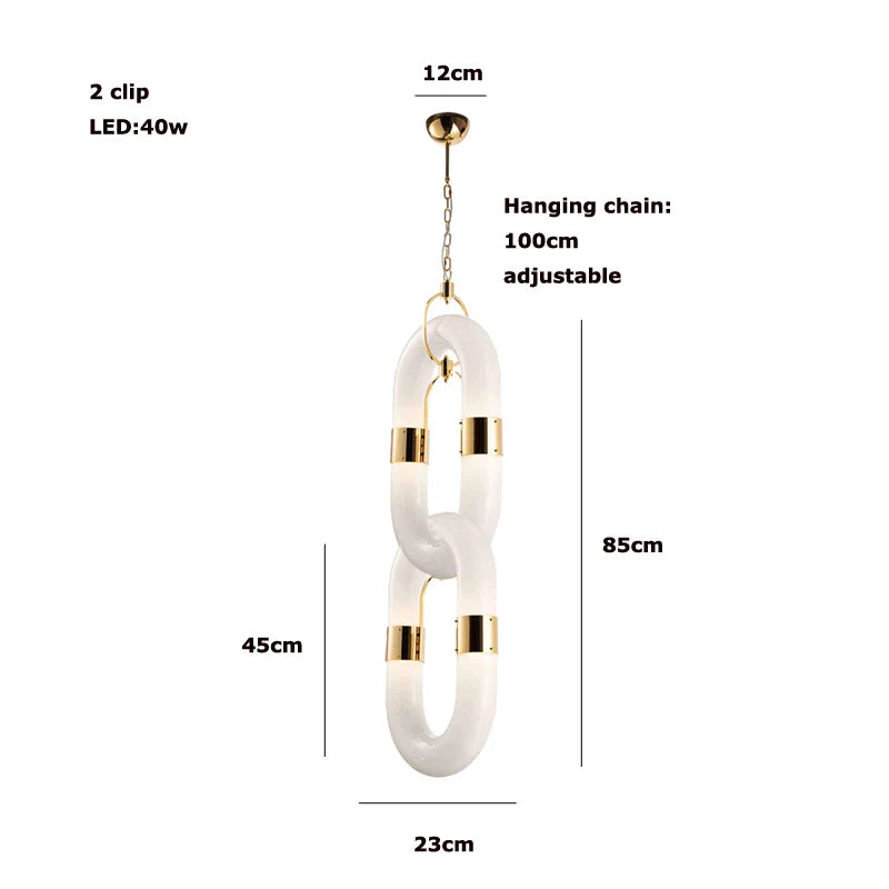 Afralia™ Gold High Ceiling LED Pendant for Trendy Decor in Living Room Villas