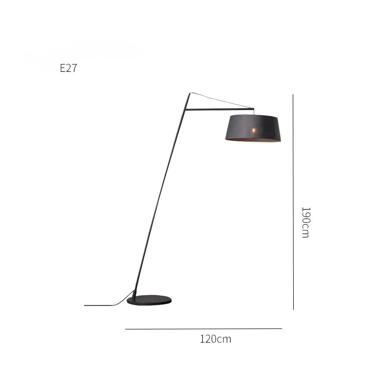 Afralia™ Modern Black Floor Lamp for Living Room & Bedroom Lighting