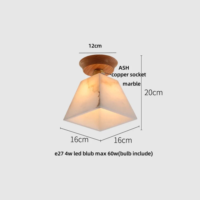 Afralia™ Clear Glass LED Ceiling Light, Modern Nordic Bedroom Decor Ceiling Lamp