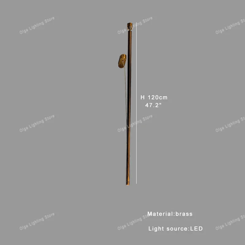 Afralia™ Luxury LED Long Strip Light for Living Room Art Decor