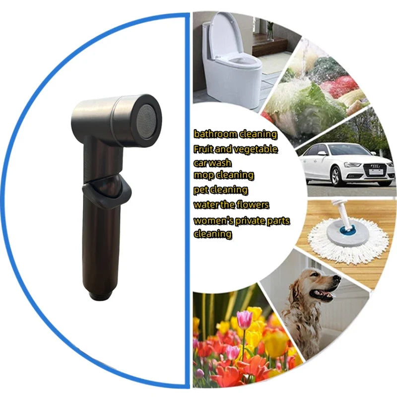 Afralia™ High Pressure Handheld Bidet Sprayer Set for Bathroom Hygiene and Cleaning