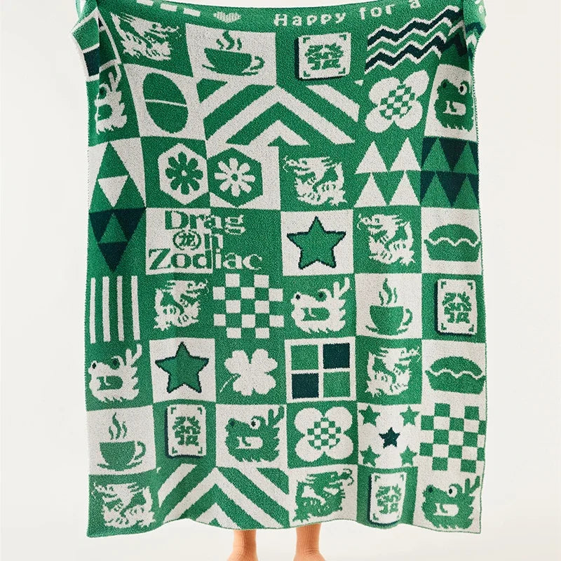 Afralia™ Knitted Blanket Throws 120x150cm