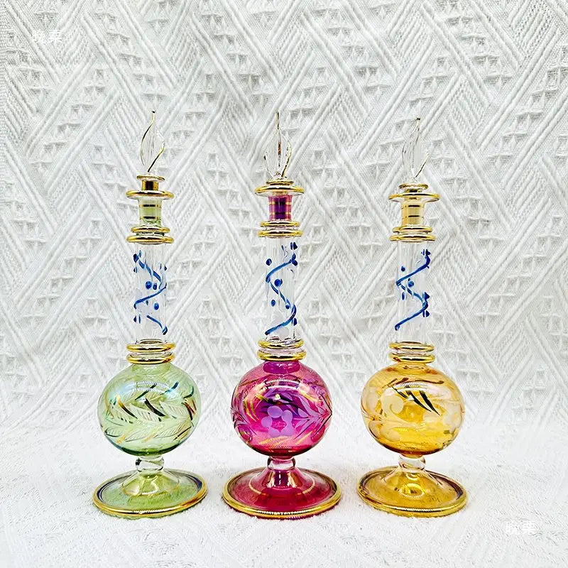 Afralia™ Glass Bottle Jewelry Ornaments, Colorful Souvenirs