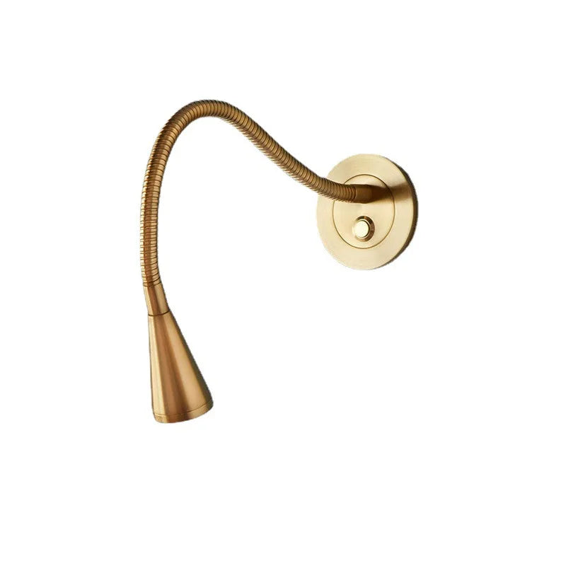 Afralia™ Aluminum LED Gooseneck Wall Sconce for Bedroom Spotlight Reading Light