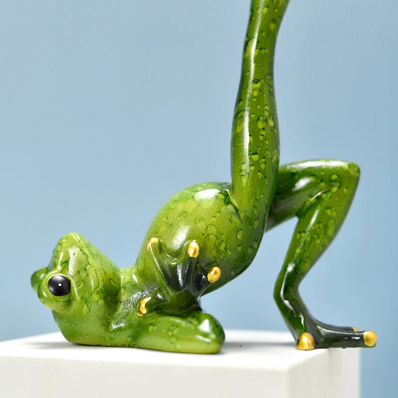 Afralia™ Mini Frog Figures: Interior Animal Statues for Home Office Decor & Gifts