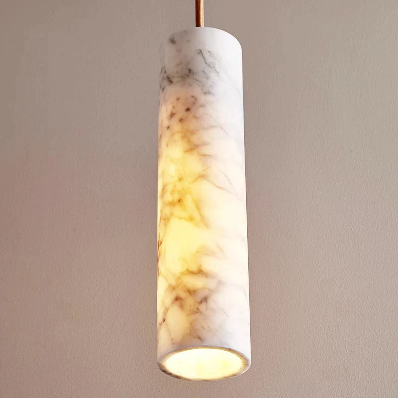 Afralia™ Cream Marble Chandelier Pendant Light for Luxury Bedroom and Bar Counter