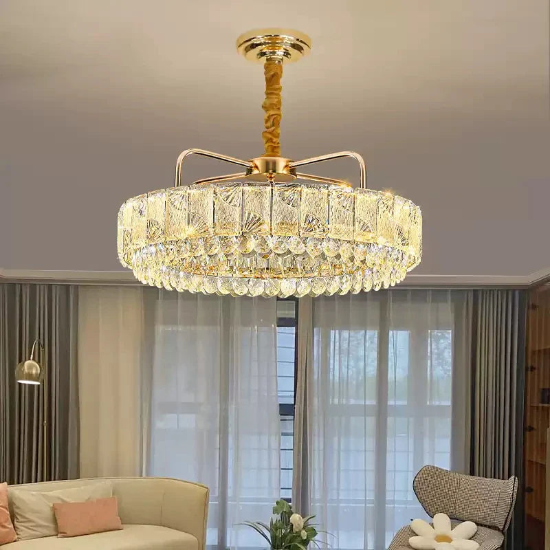 Afralia™ Luxury Crystal Pendant Light for High-End Atmosphere