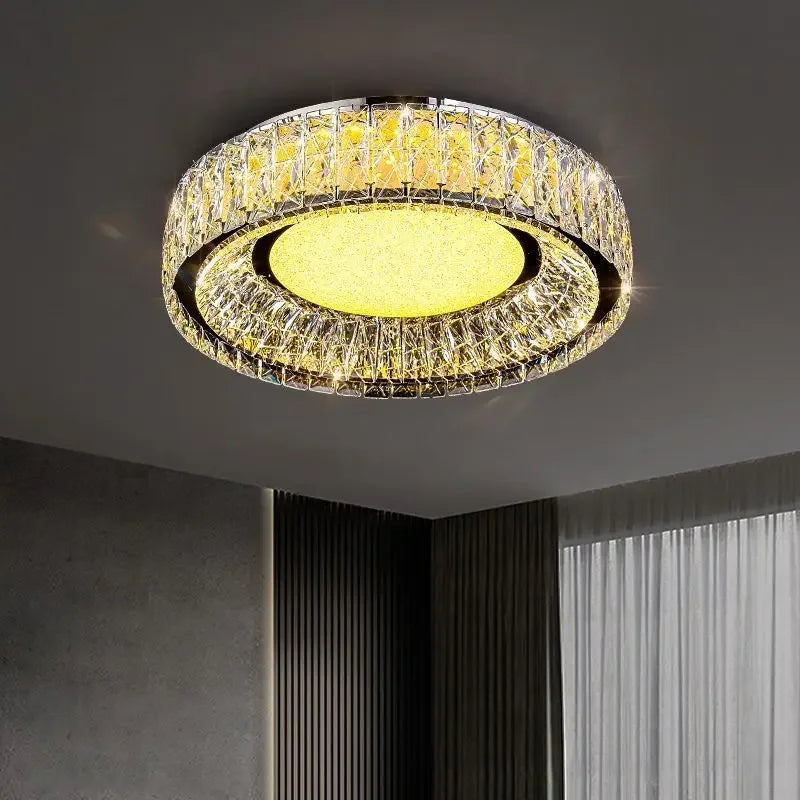 Afralia™ Crystal Ceiling Light: Modern Luxury for Living Room, Bedroom, Kitchen & Dining Room
