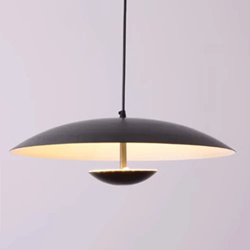 Afralia™ Wood Grain Black LED Pendant Light for Dining Room Kitchen Home Decor