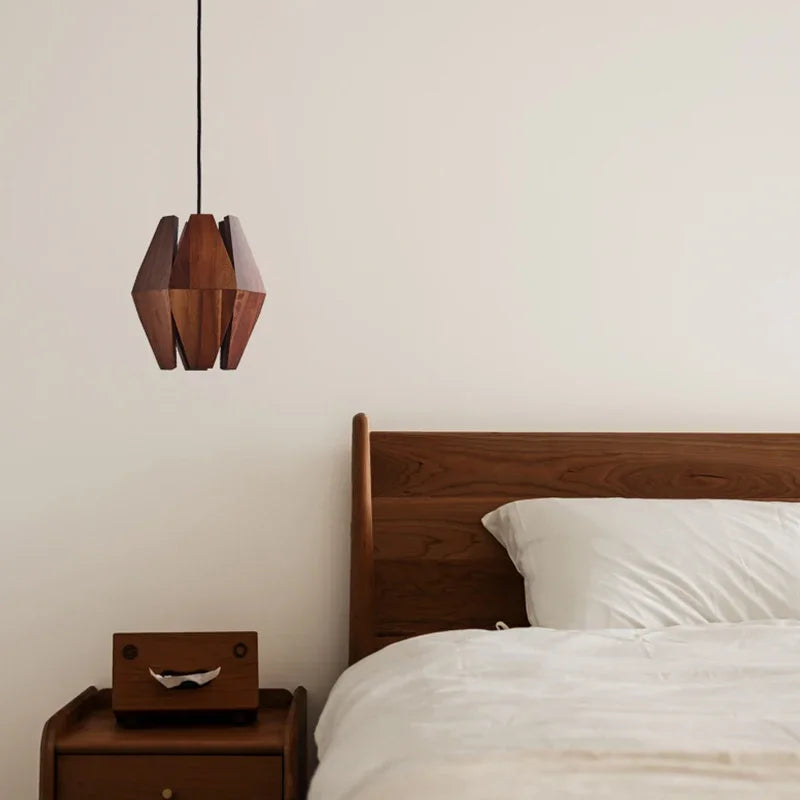 Afralia™ Japanese Style Wood Pendant Lamps: Timeless Elegance for Your Living Space