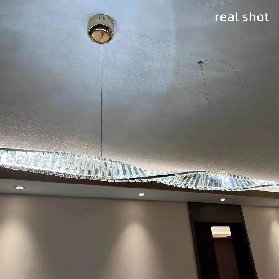 Afralia™ Gold Steel LED Pendant Lights - Luxury Dimmable Suspend Lamp