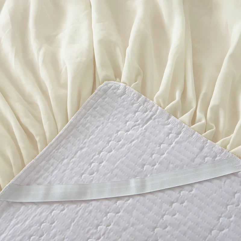 Afralia™ Princess Style Cotton Bedding Set with Flowers, Lace Ruffles, and Quilted Details