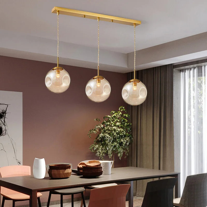 Afralia™ Champagne Glass LED Pendant Light - Modern Nordic Style for Home Decor