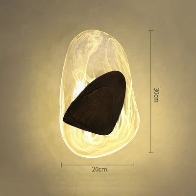 Afralia™ Glass Wall Sconce Light Fixture for Home Living Room Decor
