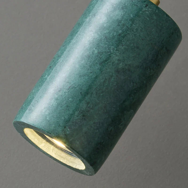 Afralia™ White Green Marble Pendant Light for Dining Room Décor