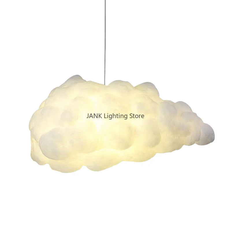 Afralia™ Nordic Cloud Kids Room Pendant Light, Silk Cotton LED Decor Lighting