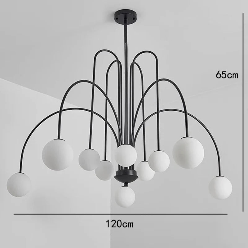 Afralia™ Modern LED Pendant Chandeliers for Living Room and Dining Room