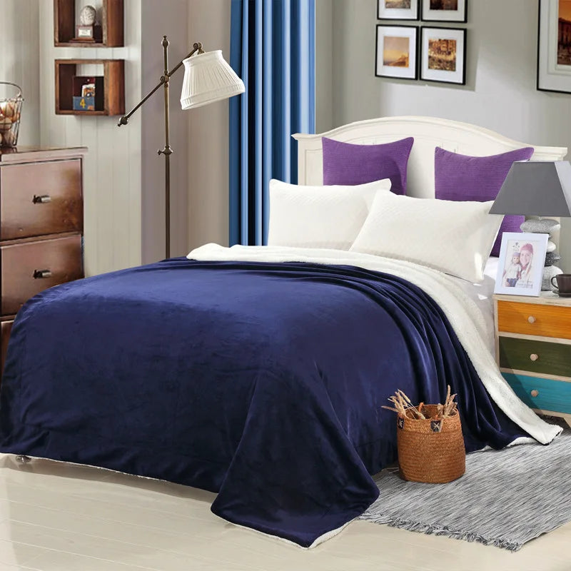 Afralia™ Cozy Plush Blanket: Soft, Warm, Lightweight for Bedroom & Sofa All Seasons
