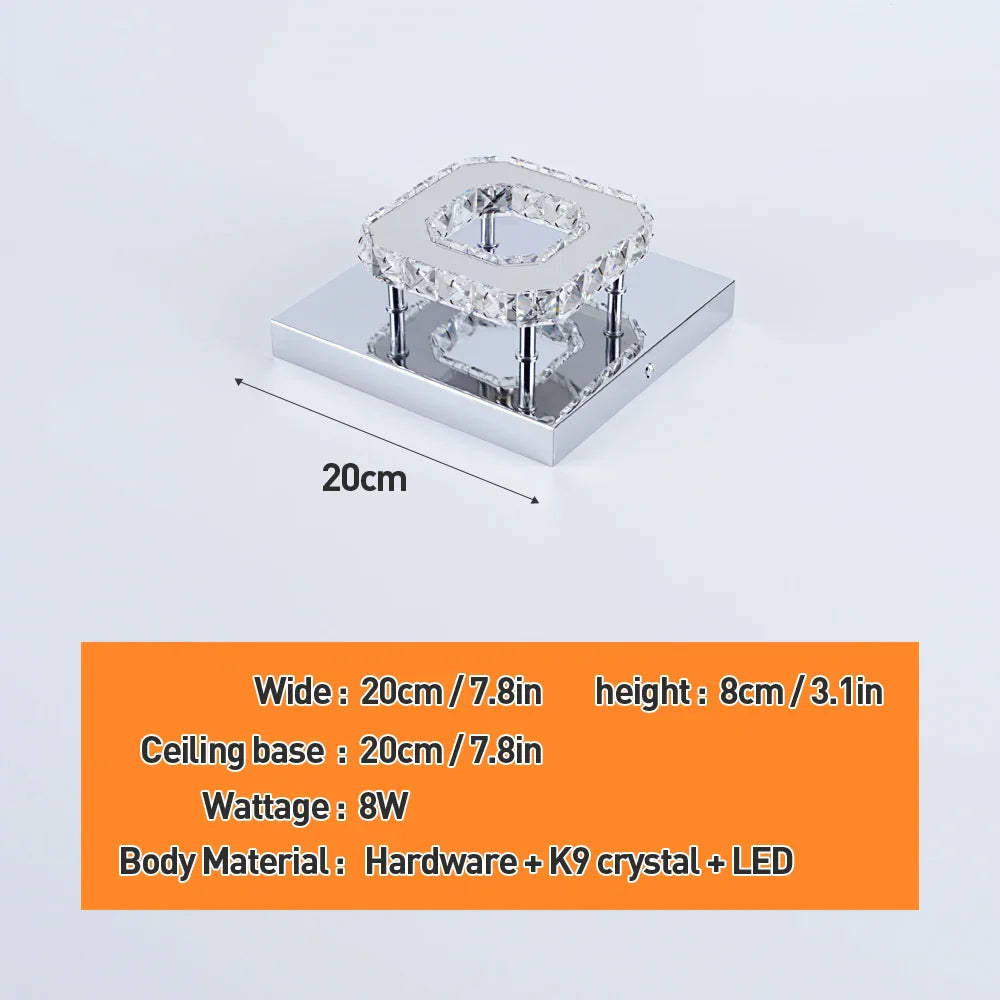 Afralia™ Crystal Ceiling Chandelier: Luxury LED Pendant Lighting for Modern Living Room Decor