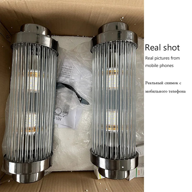 Afralia™ Crystal Wall Lamp: Modern Minimalist Luxury LED Lights for Living Room, Bedroom & Aisle