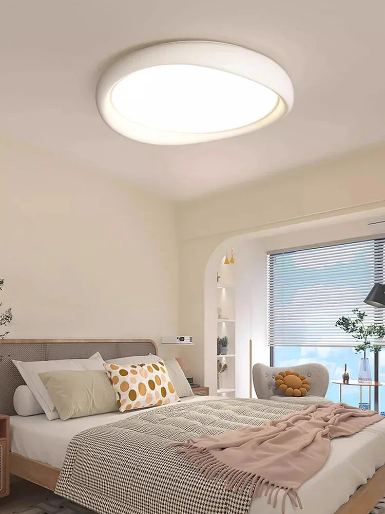 Afralia™ Minimalist LED Round Ceiling Lights for Modern Living Room and Bedroom