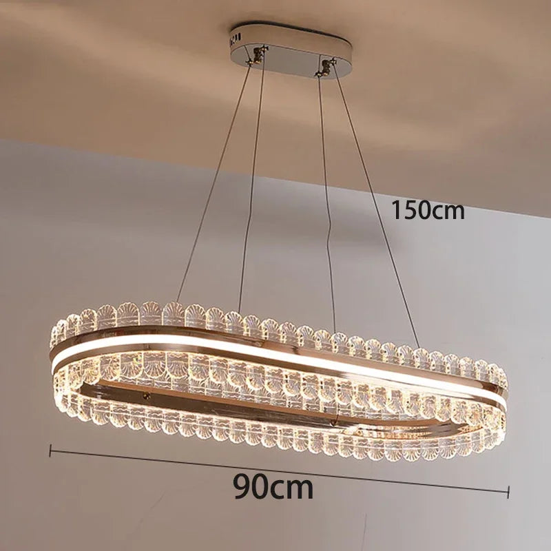Afralia™ Modern LED Pendant Chandeliers for Living and Dining Room Lighting