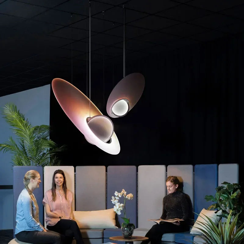 Afralia™ Rotatable LED Chandelier - Modern Satellite Pendant Light for Dining, Events & Decoration