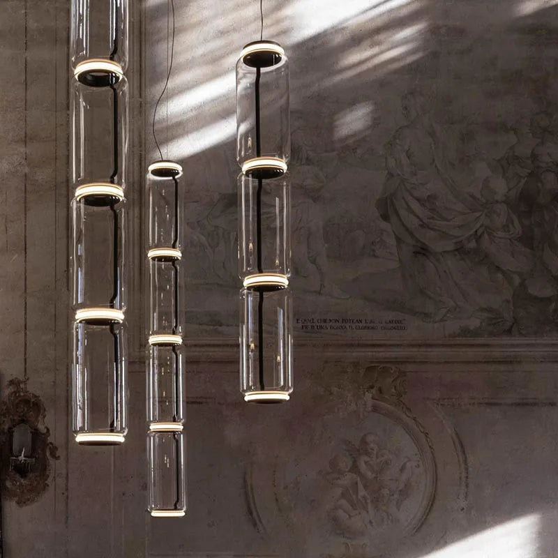 Afralia™ Modern Glass LED Pendant Light for Home Decor and Indoor Lighting