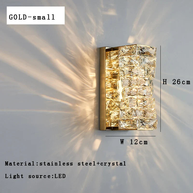 Afralia™ Crystal Wall Sconce Lamps: Luxury Indoor Wall Lights for Modern Room Decor & Bedside Lighting.