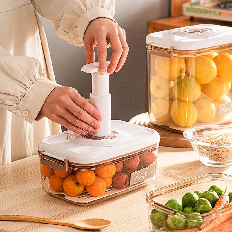 Afralia™ Vacuum Sealed Food Dispenser Box for Kitchen Storage