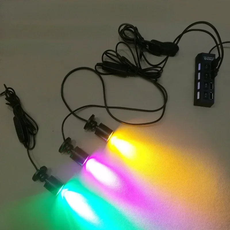 Afralia™ Mini Spotlight: Dimmable USB Focus for Cabinets, Wine Closets, Model Display Case