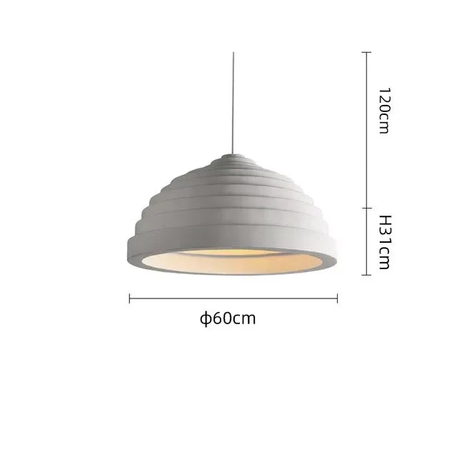 Afralia™ Wabi Sabi Resin Chandelier for Japanese Nordic Dining Ambiance