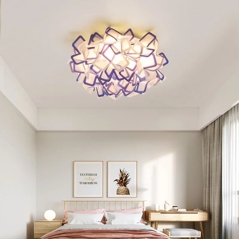 Afralia™ Petal Chandelier Light Luxury Nordic Feather Ceiling Lamp