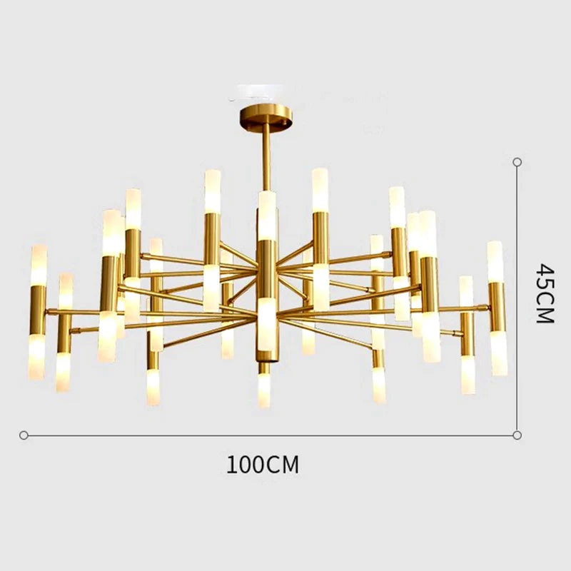 Afralia™ Modern LED Chandelier for Living Room, Salon, Bedroom, Dining Room - Indoor Pendant Lamp