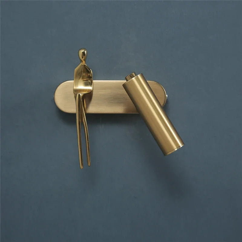 Afralia™ Postmodern LED Wall Lamp for Luxury Living Room, Bathroom, and Bedside Decor