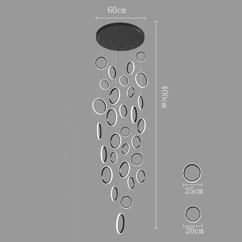 Afralia™ LED Pendant Lights: Modern Minimalist Hanging Chandelier for Living & Dining Room