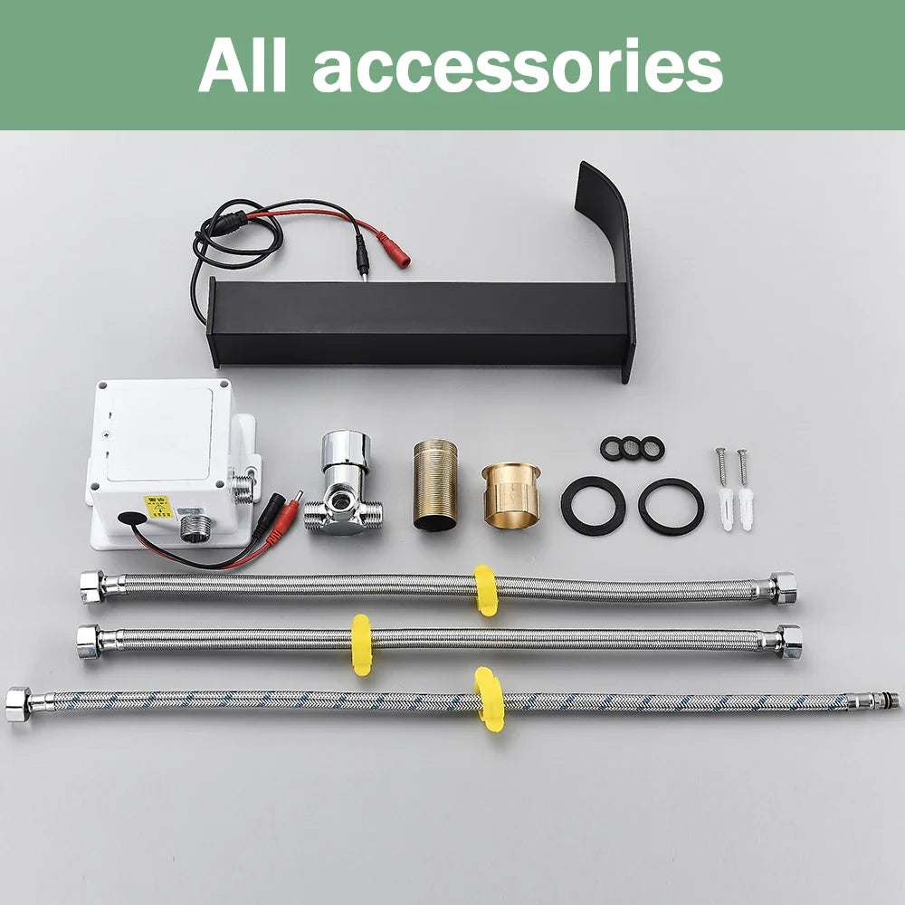 Afralia™ Smart Sensor Waterfall Basin Faucet - Touchless Automatic Mixer Tap