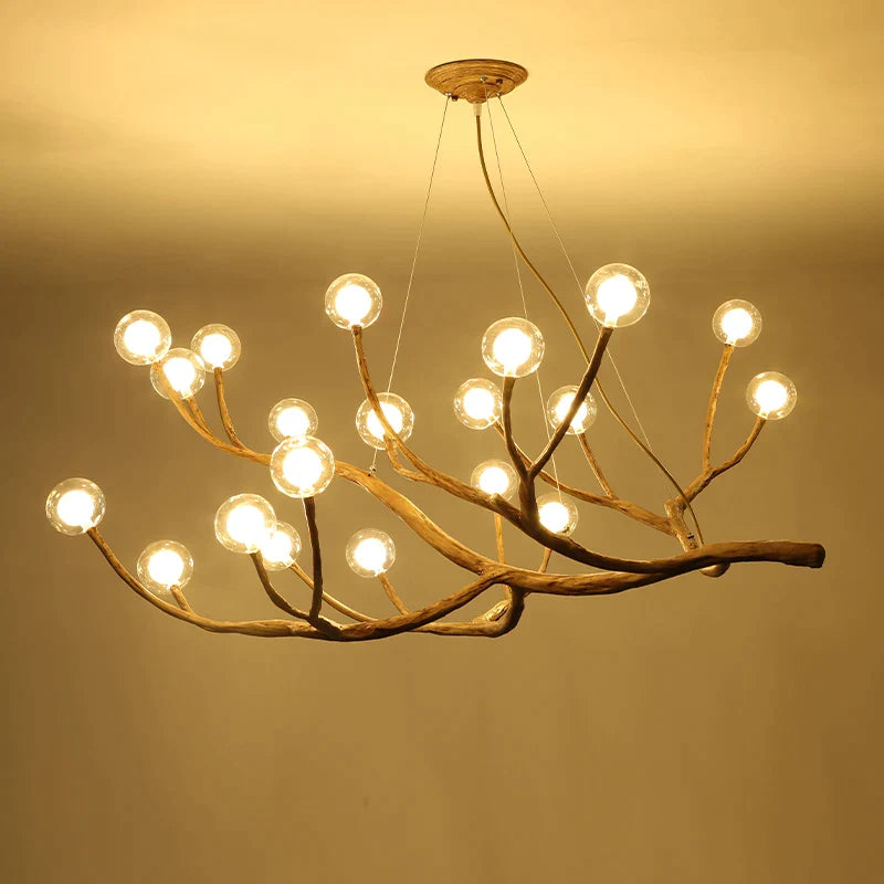 Afralia™ Magic Bean LED Chandelier: Modern Branch Art Molecular Lights for Living and Bedroom