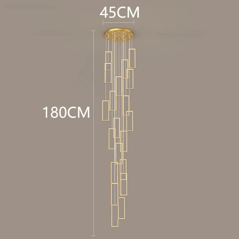 Afralia™ Nordic Home Decoration Stair Chandelier Living Room Bedroom Dining Room Pendant Lights Ceiling Light Indoor Lighting