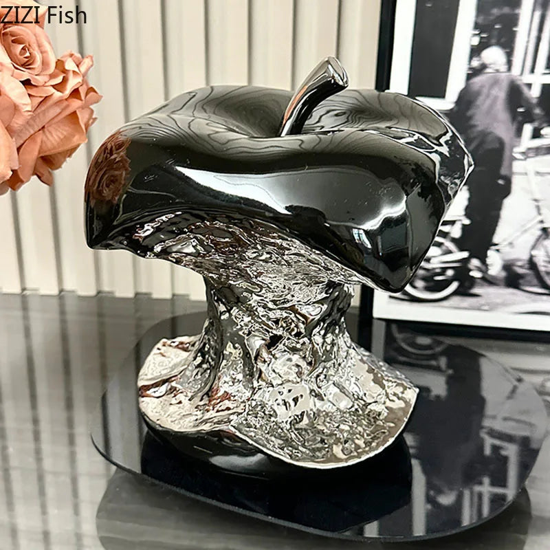 Afralia™ Silver-plated Fruits Sculpture for Stylish Room Decor