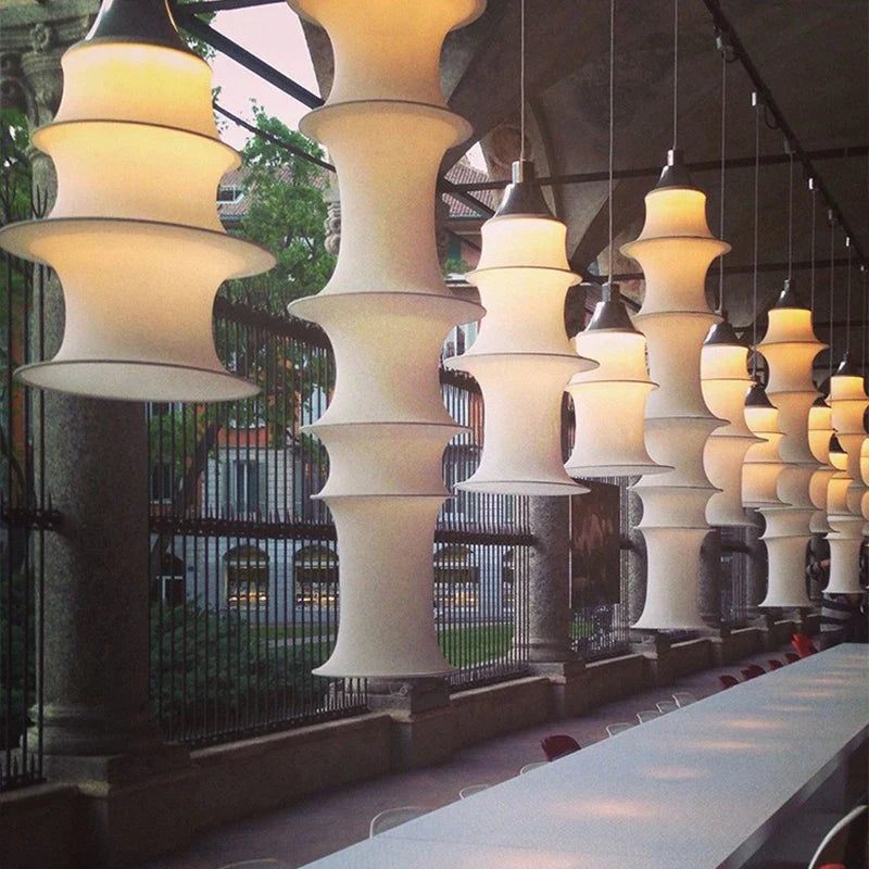 Afralia™ Wabi Sabi Minimalist Fabric Pendant Lights for Living, Dining, and Bedroom