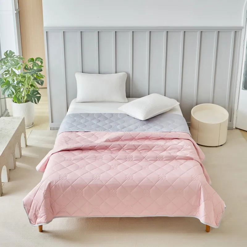 Afralia™ Cool Summer Blanket: Lightweight Soft Ice Cooling Comforter for Hot Sleepers