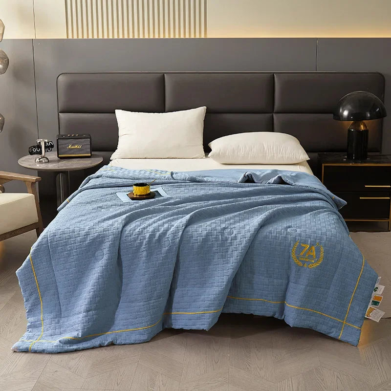Afralia™ Summer Antibacterial Jacquard Embroidered Quilt, Maternal & Child Grade Luxury Comforter