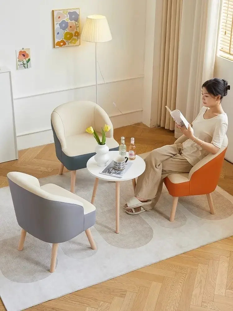 Afralia™ Leisure Single Sofa Chair for Living Room, Bedroom, Balcony, Hotel, Lounge - Cozy Guest Seating