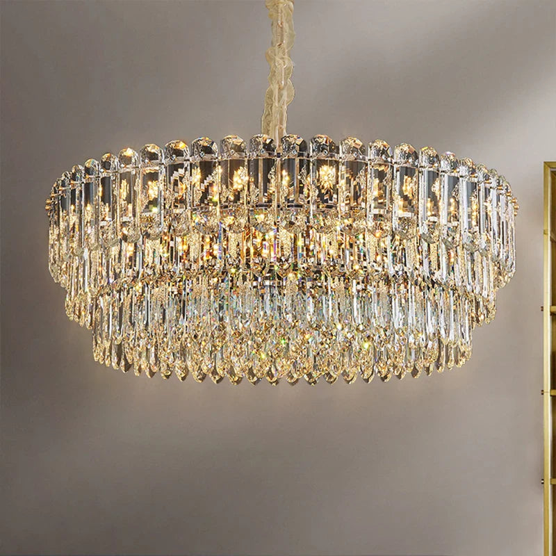 Afralia™ Crystal Chandelier: Postmodern High-End Light Luxury for Living & Dining Rooms