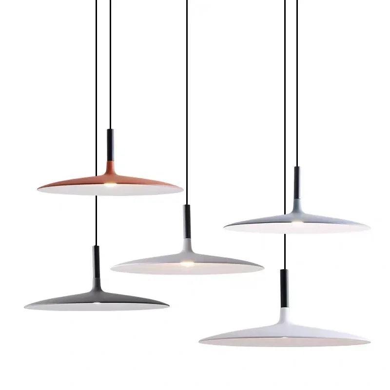 Afralia™ LED UFO Pendant Lights: Nordic Aluminium Round Lamps for Home Decor and Indoor Lighting