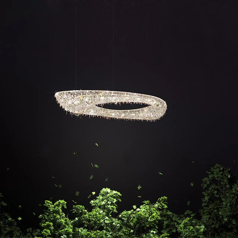 Afralia™ Crystal Chandelier Luminaire Indoor Lighting Fixture Luxury Design