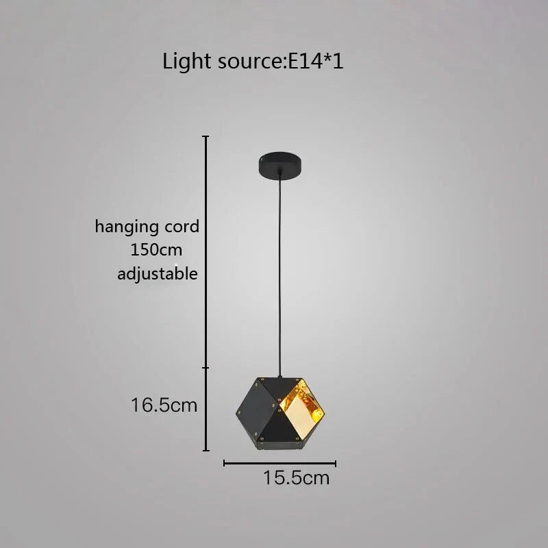 Afralia™ Cube LED Pendant Light: Art Deco Hanging Lamp for All-Match Style